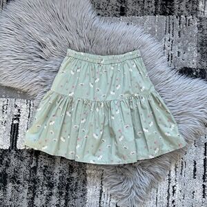 Beet World Girls Summer‎ Green Floral Skirt Size 11-12Y NWT ($46)